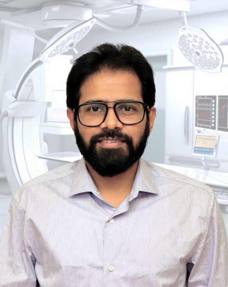 Dr. Avinash, Specialist Interventional Radiologist in Hyderabad, expert in minimally invasive vascular and non-vascular image-guided procedures.