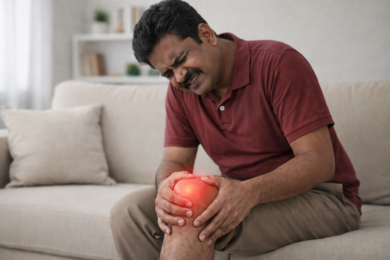 Patient suffering from chronic knee pain treatment at IR4U By Ram Hyderabad,