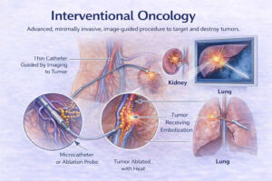 the visible example of interventional oncology i