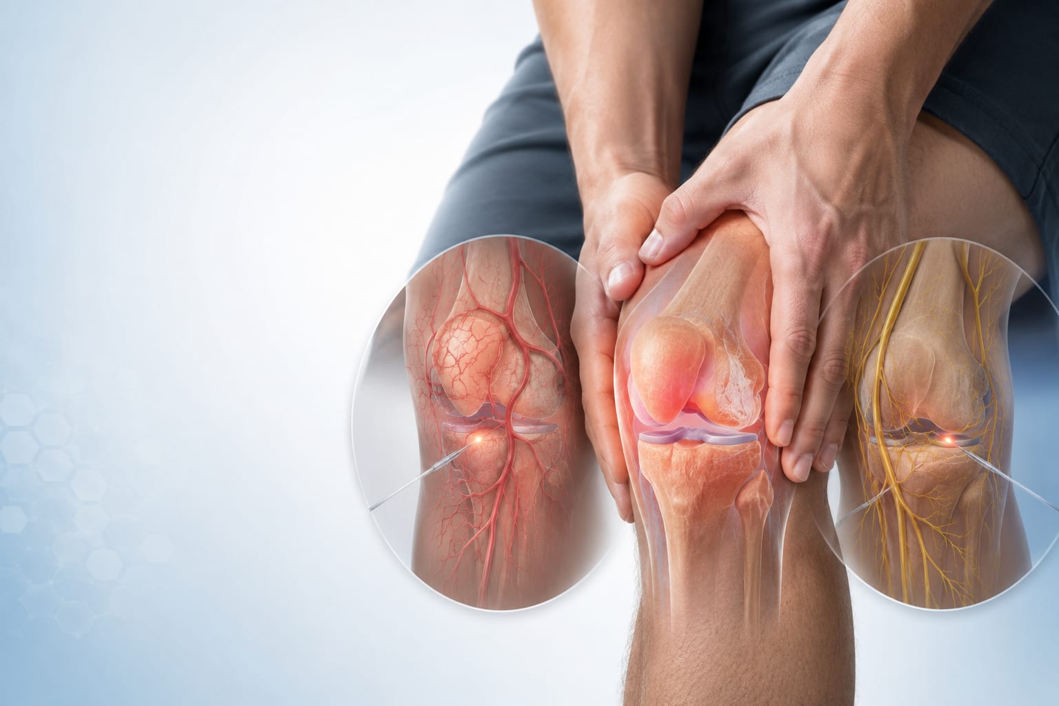 GAE vs genicular nerve ablation for chronic knee pain treatment