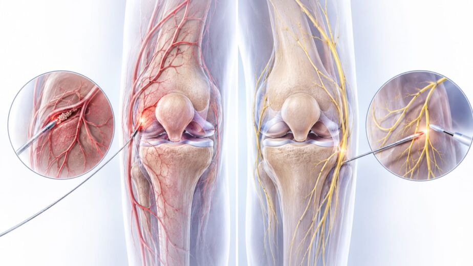 Genicular nerve ablation and GAE compared as minimally invasive knee pain treatment options