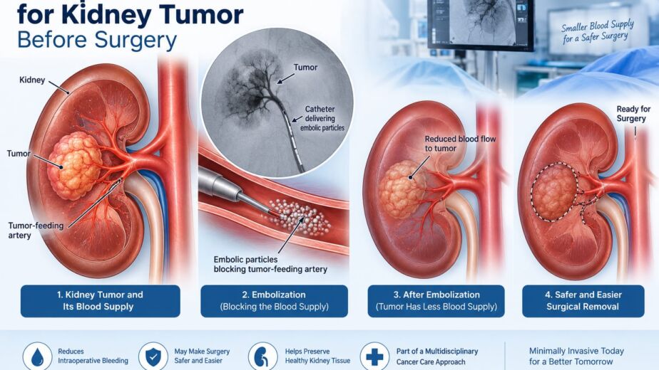 preoperative embolization kidney tumor