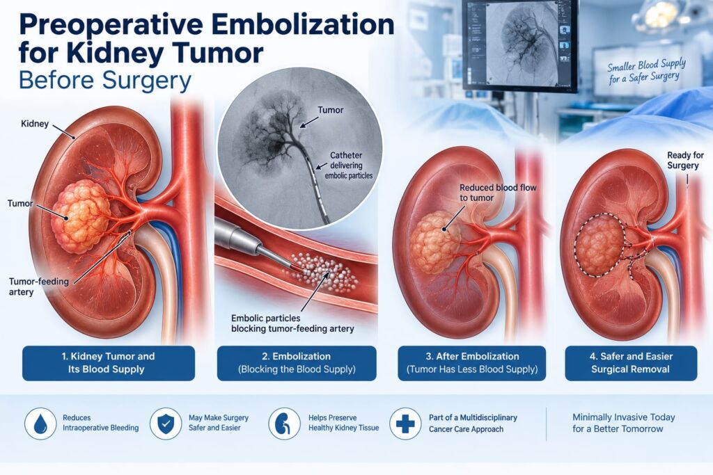 preoperative embolization kidney tumor